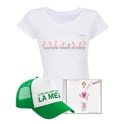 Pack T-shirt Femme BLANC LILLE + Casquette + CD / Taille M