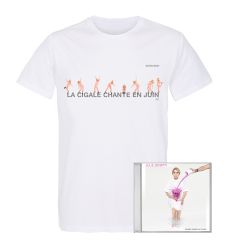 Pack T-shirt Homme BLANC PARIS Refait Danser les Fleurs + CD / Taille XL